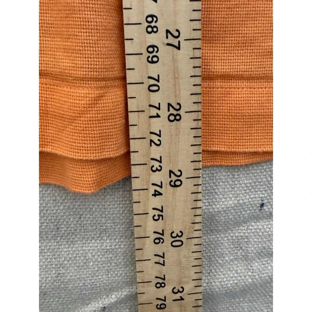 Polo Ralph Lauren Caldwell Shirt Mens Large Orange Cotton Short Sleeve Camp Pony